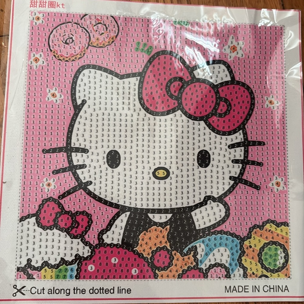 Hello Kitty Pink DIY Diamond Painting Art kit